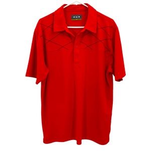 AUR- Men’s Red Aware Golf Polo Shirt